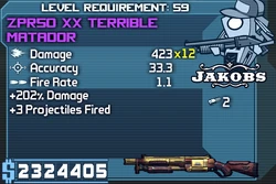 ZPR50 XX Terrible Matador OBYC