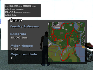 Mapa del recorrido de Country Endurance