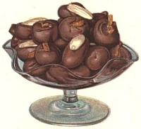 Almond & cherry chocolate creams
