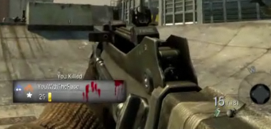 Egoview of the FAMAS from the Black Ops multiplayer trailer.