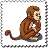 Monkey Stamp-icon