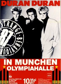 Poster duran duran munchen olympiahalle 1987