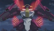 Mordred attacking the Gun-Rus