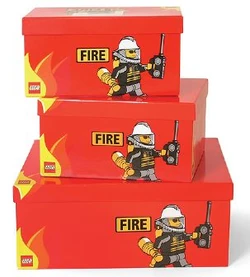SD655red Storage Boxes Modular Fire Red