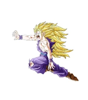 SSJ3 Teen Gohan coloured by Barbicanboy