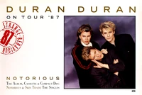Poster duran duran 1987 notorious