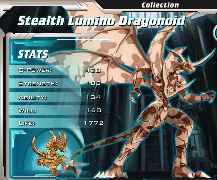Lumino Dragonoid Bakugan