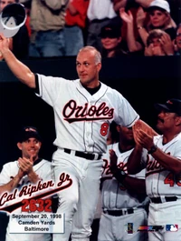 AABB020~Cal-Ripken-Jr-2632nd-game-hat-tip-Photofile-Posters