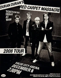 Poster duran duran Schottenstein Center, Columbus, Ohio