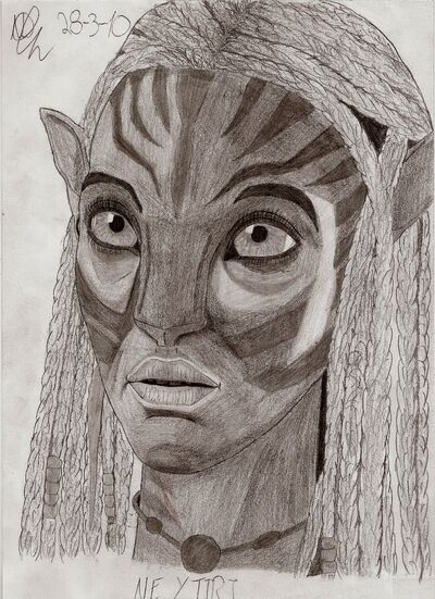 neytiri protecting jake