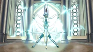 Erza blockes Laxus attack