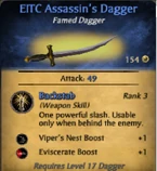 Famed dagger