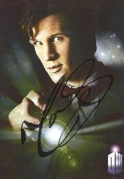 Matt smith signed promo postcard