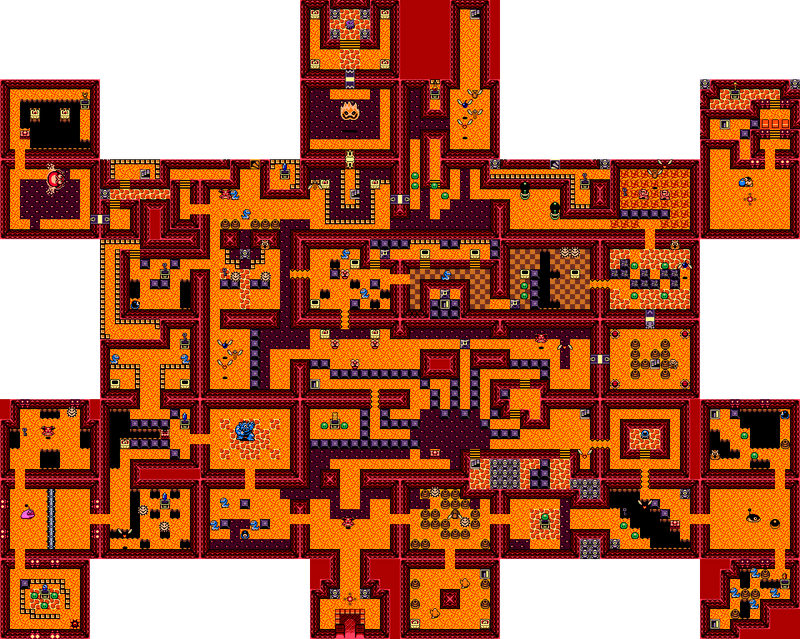 Turtle Rock Map (Link's Awakening)