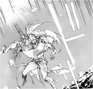 Kanda catches Alma after hitting a wall