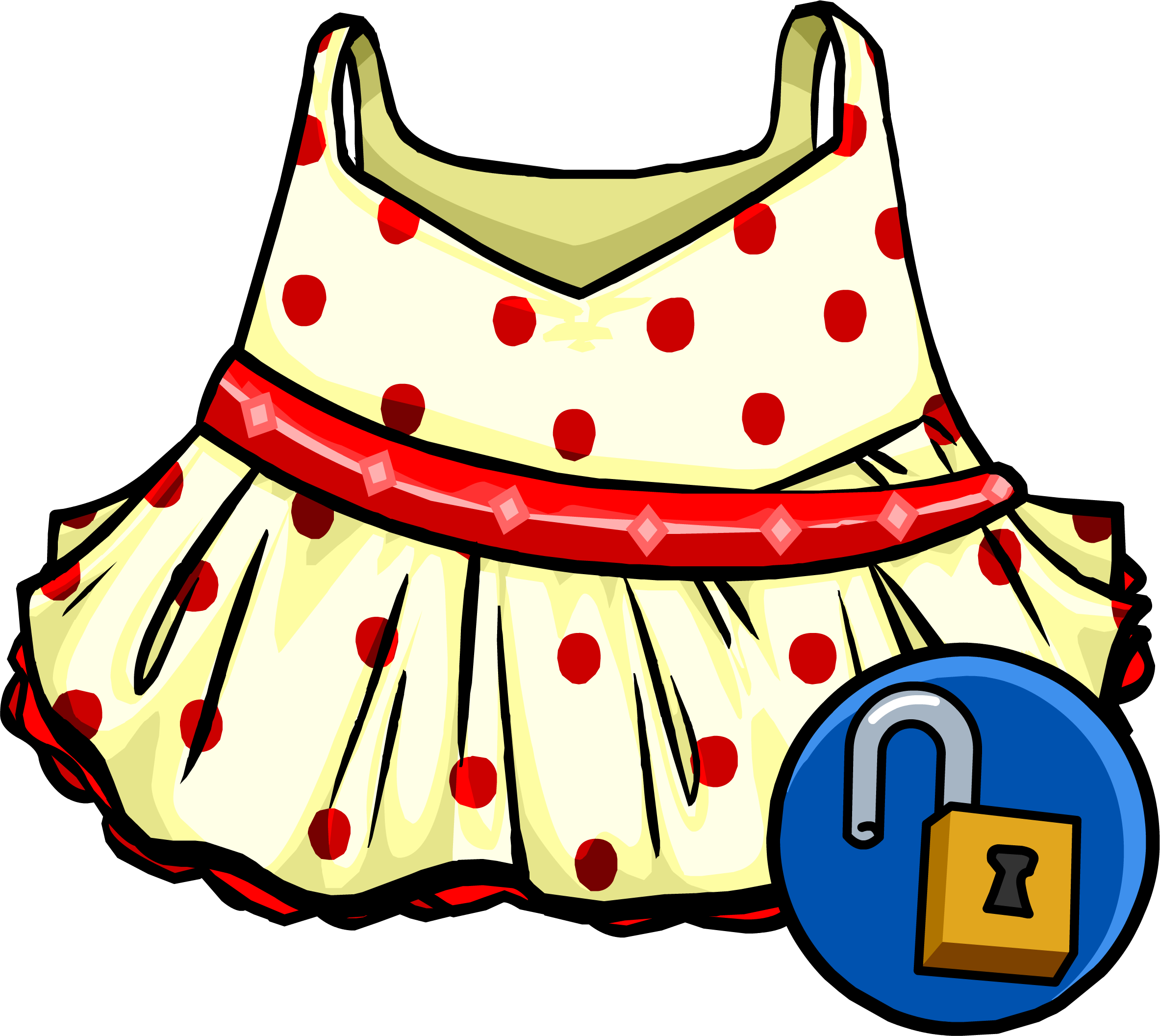 Red Polka Dot Dress - Club Penguin Wiki - The free, editable ...