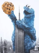 Cookie monster - empire state building