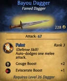 Bayou dagger