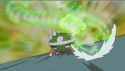EP635 Torterra usando Lluevehojas
