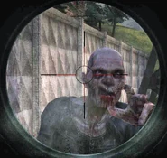 Zombie through scope