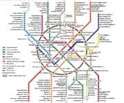 Moscow metro map