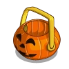 Halloween Basket placed on farm