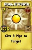 Donate Power Treasure Card