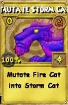 Mutate Storm Cat Treasure Card