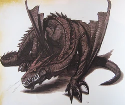 BlackPseudowyvernCreatureArtwork