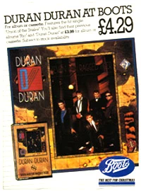 Duran duran seven and the ragged tiger flyer 1