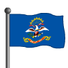 North Dakota Flag-icon