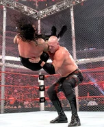 Kane chokeslam