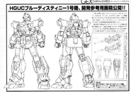 HGUC Blue Destiny 1 Lineart