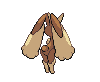 Imagen posterior de Lopunny macho o  hembra en la quinta generación