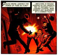 Joe Chill murders Thomas Wayne and Martha Wayne