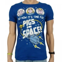 Logoshirt-PigsInSpace-SlimFitT-Shirt-blue