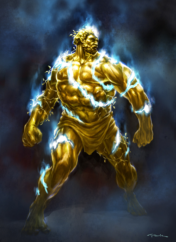 bronze god