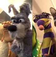 Alan the Dog puppets