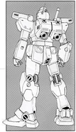 RGM-79N GM Custom - Back View Lineart