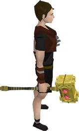 Golden hammer equipped