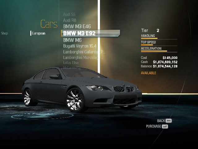 FileBMW M3 E92 in the PS3 Xbox 360 and PC versions of