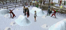Snowball throwing