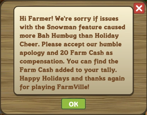 Snowman Message