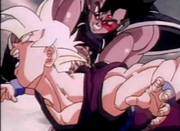 Turles beats up gohan