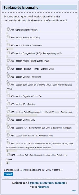 Sondage 9-1-2010