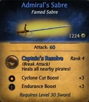 Admirals Sabre