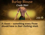 F Burlap Blouse
