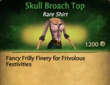 F Skull Broach Top