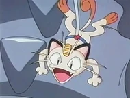 EP106 Meowth usando Cosquillas