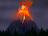 Mt. Makapu erupts